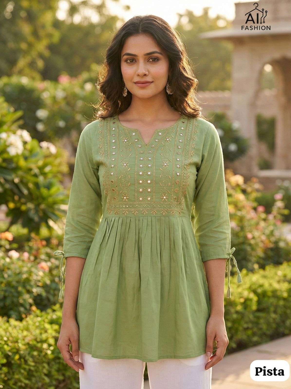 AI FASHION CHARMI VOL 5 RAYON FANCY WORKS LADIES TOPS COLLECTION 