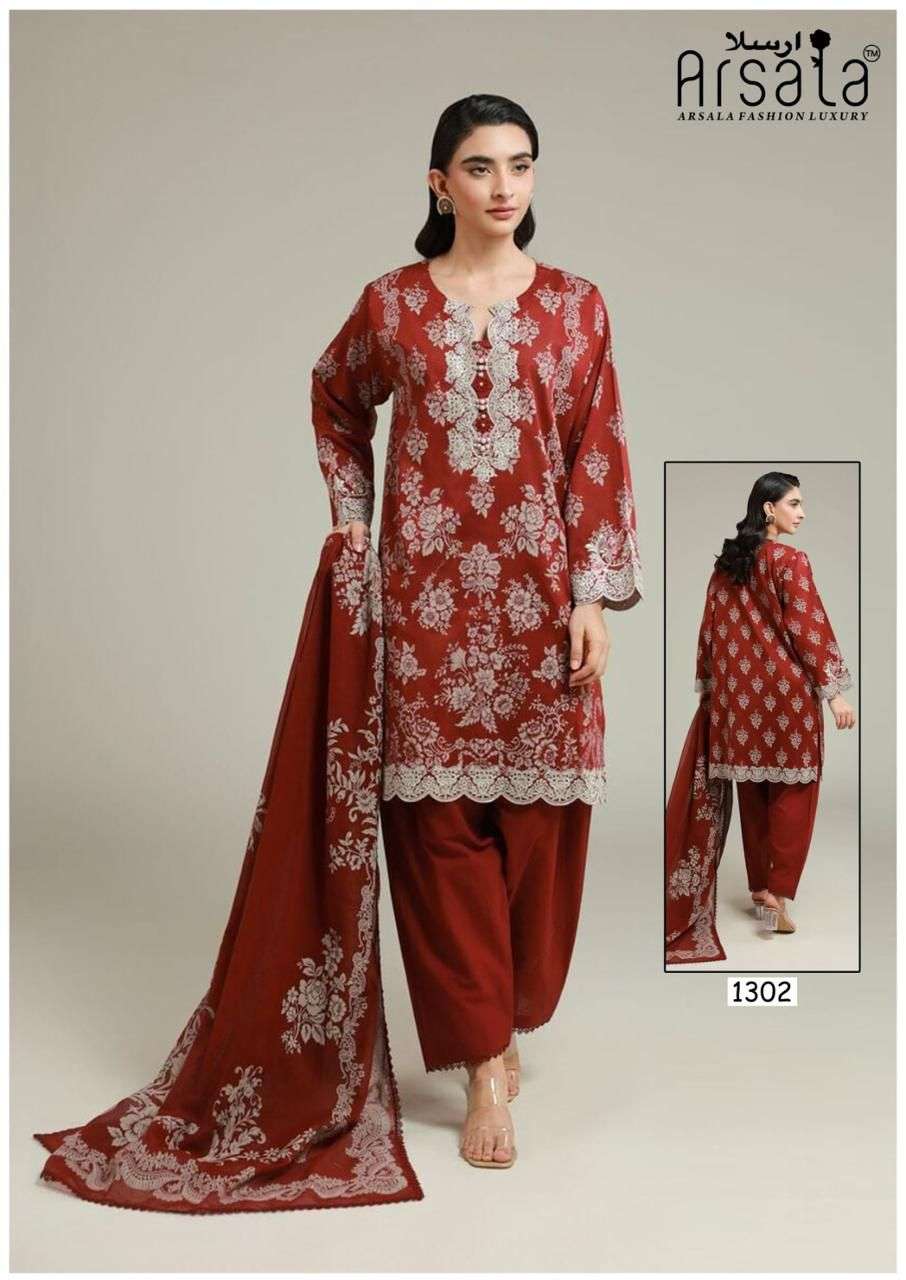 ARSALA FASHION AMIRA HEAVY COTTON LUXURY COLLECTION VOL 13 LAWN COTTON DIGITAL PRINT SALWAR SUIT