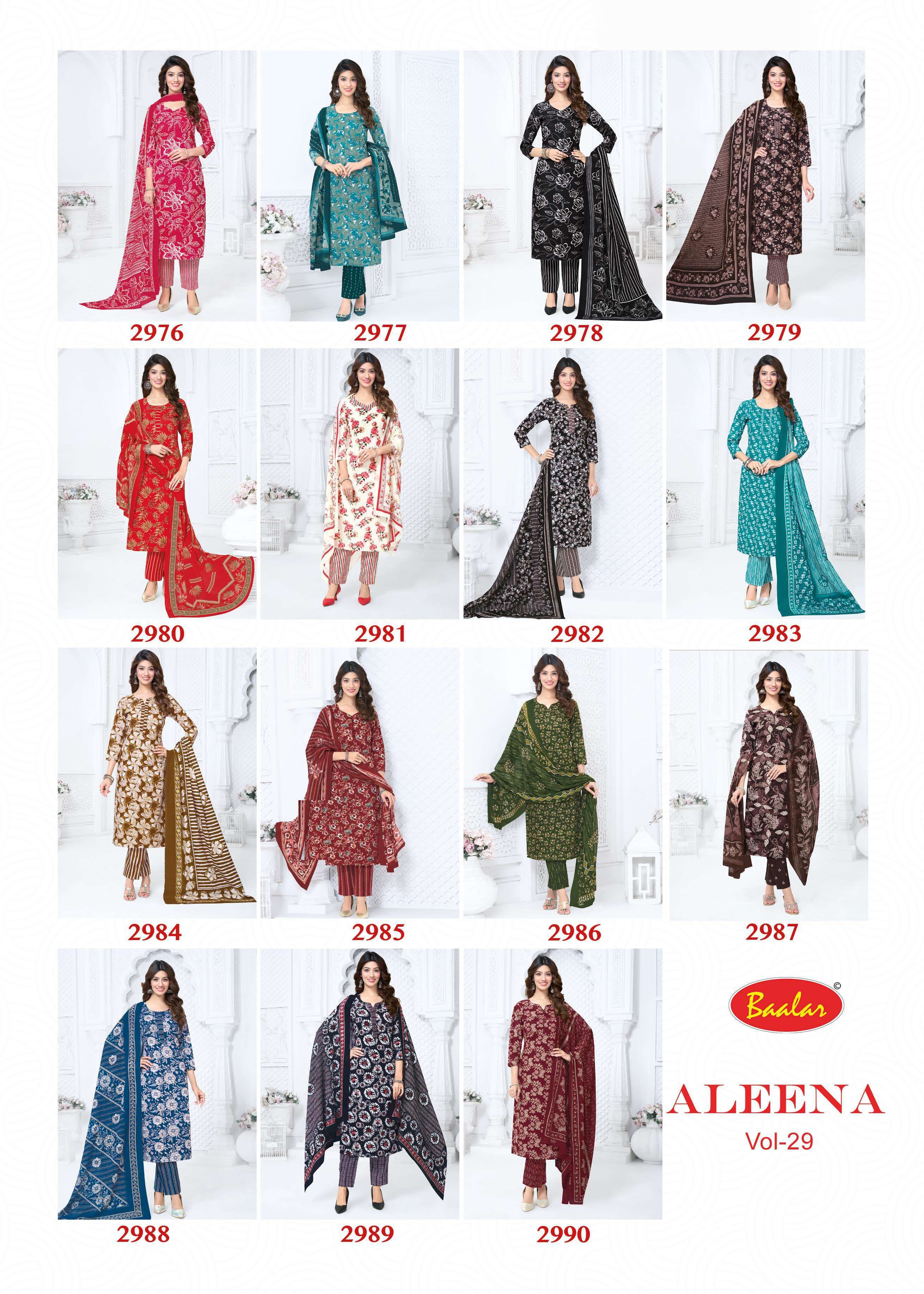 BAALAR ALEENA VOL 29 COTTON PRINTED LADIES SUIT