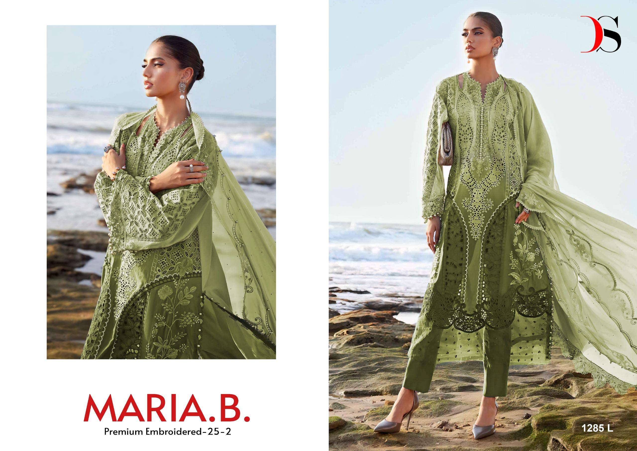 DEEPSY SUITS MARIA B PREMIUM EMBROIDERED 25 VOL 2 HIT DESIGN 1285 IJKLM