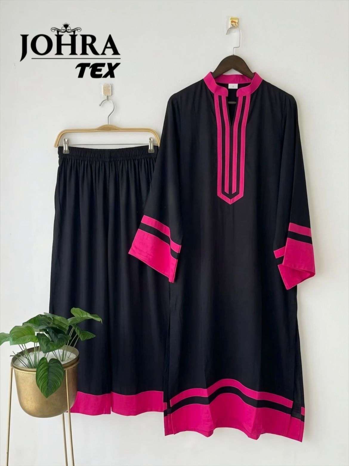 JOHRA TEX JT 200 VISCOSE FANCY PAKISTANI STYLE KURTI WITH BOTTOM PAIR 