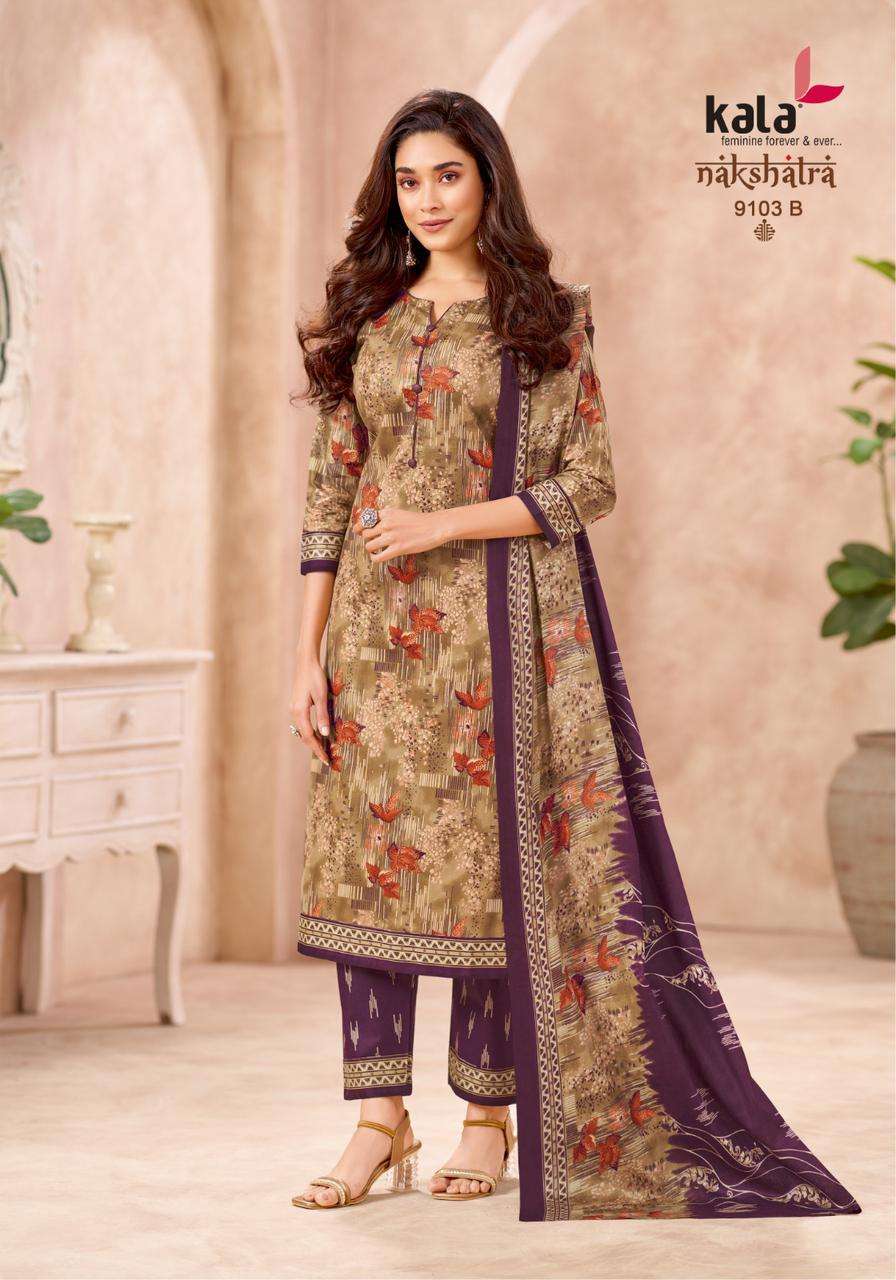 KALA FASHION NAKSHATRA VOL 5 COTTON PRINTED LADIES DRESS