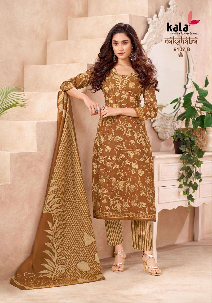 KALA FASHION NAKSHATRA VOL 5 COTTON PRINTED LADIES DRESS