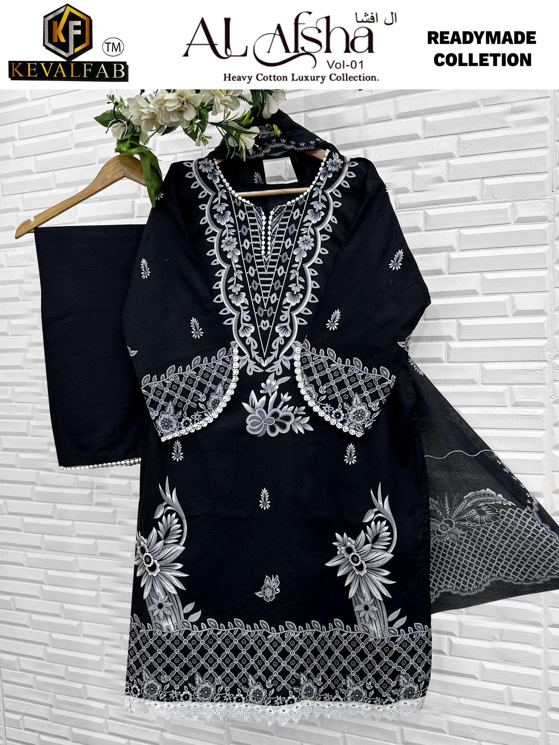 KEVAL FAB  AL AFSHA VOL 1 READY MADE COLLECTION 