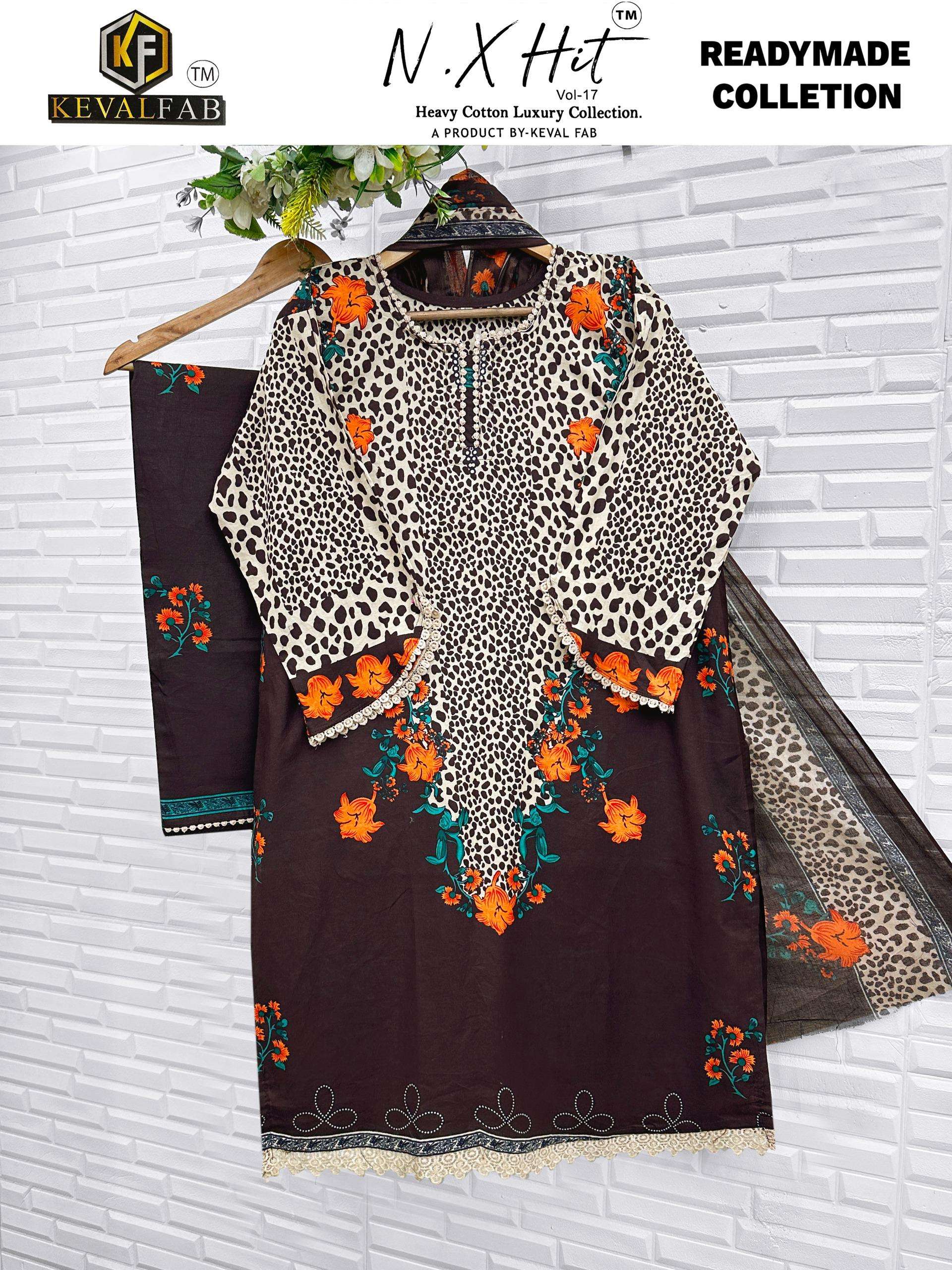 KEVAL FAB NX HIT COTTON LUXURY READY MADE COLLECTION VOL 17 READY MADE COLLECTION 