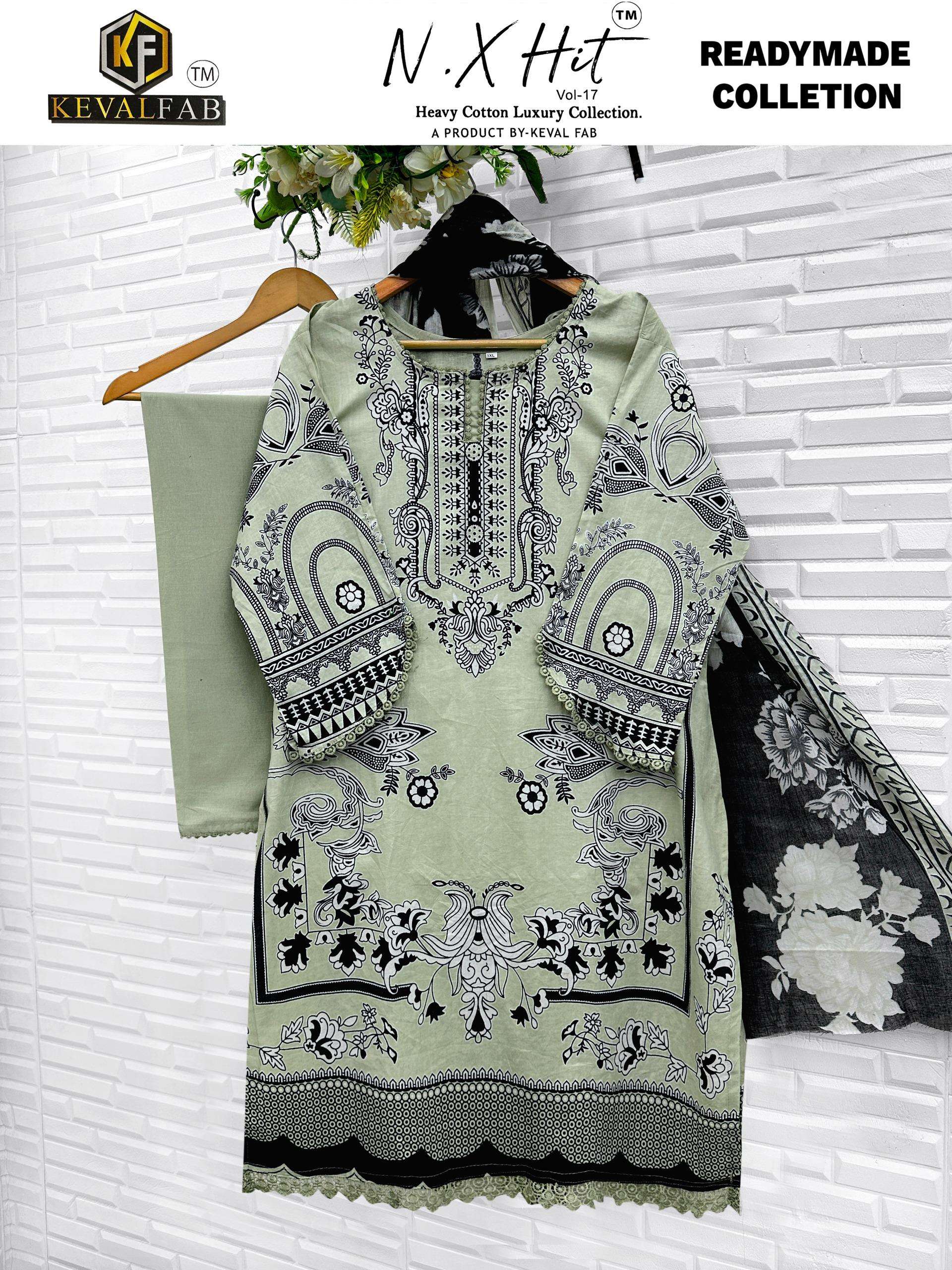 KEVAL FAB NX HIT COTTON LUXURY READY MADE COLLECTION VOL 17 READY MADE COLLECTION 