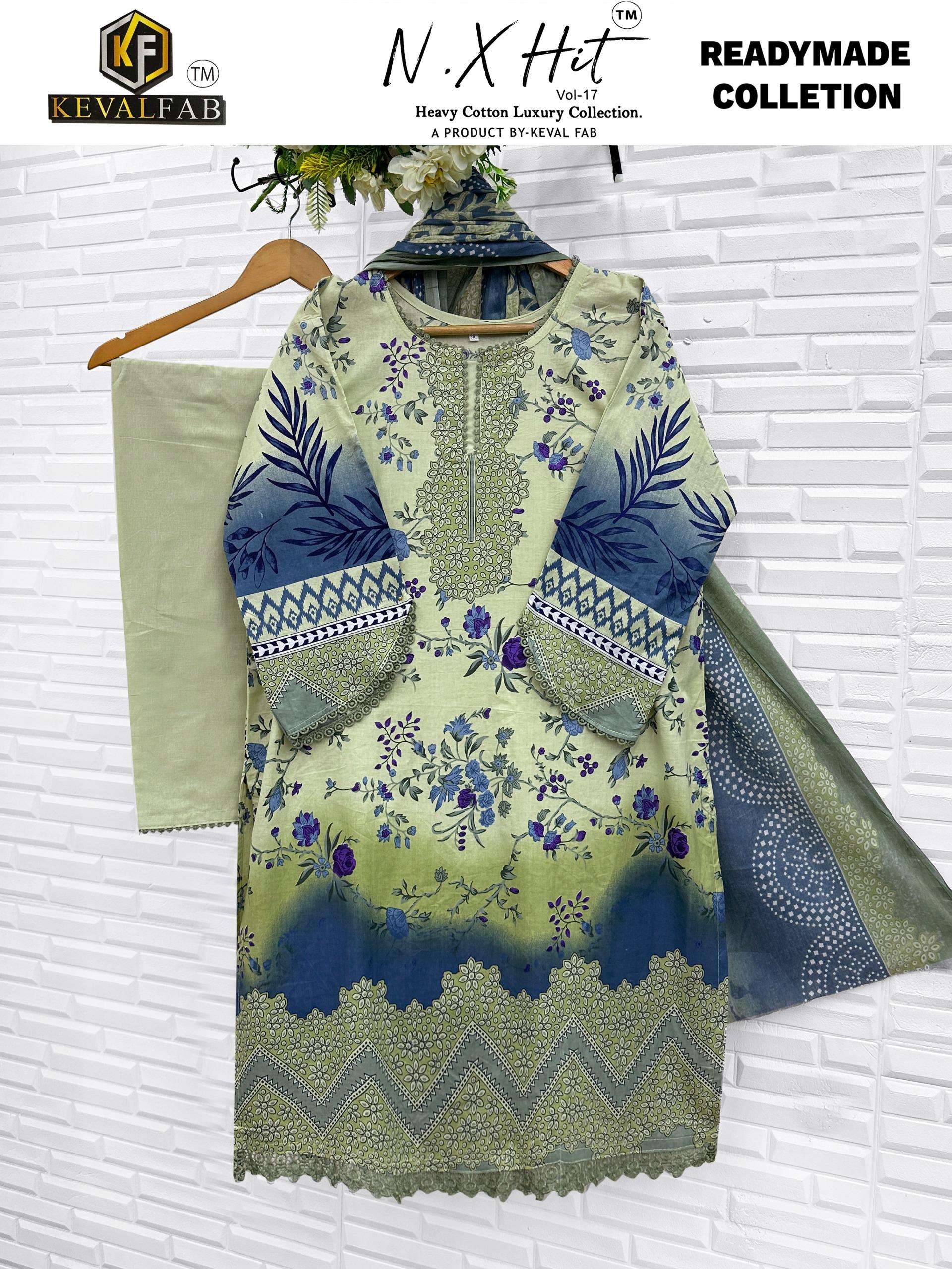 KEVAL FAB NX HIT COTTON LUXURY READY MADE COLLECTION VOL 17 READY MADE COLLECTION 