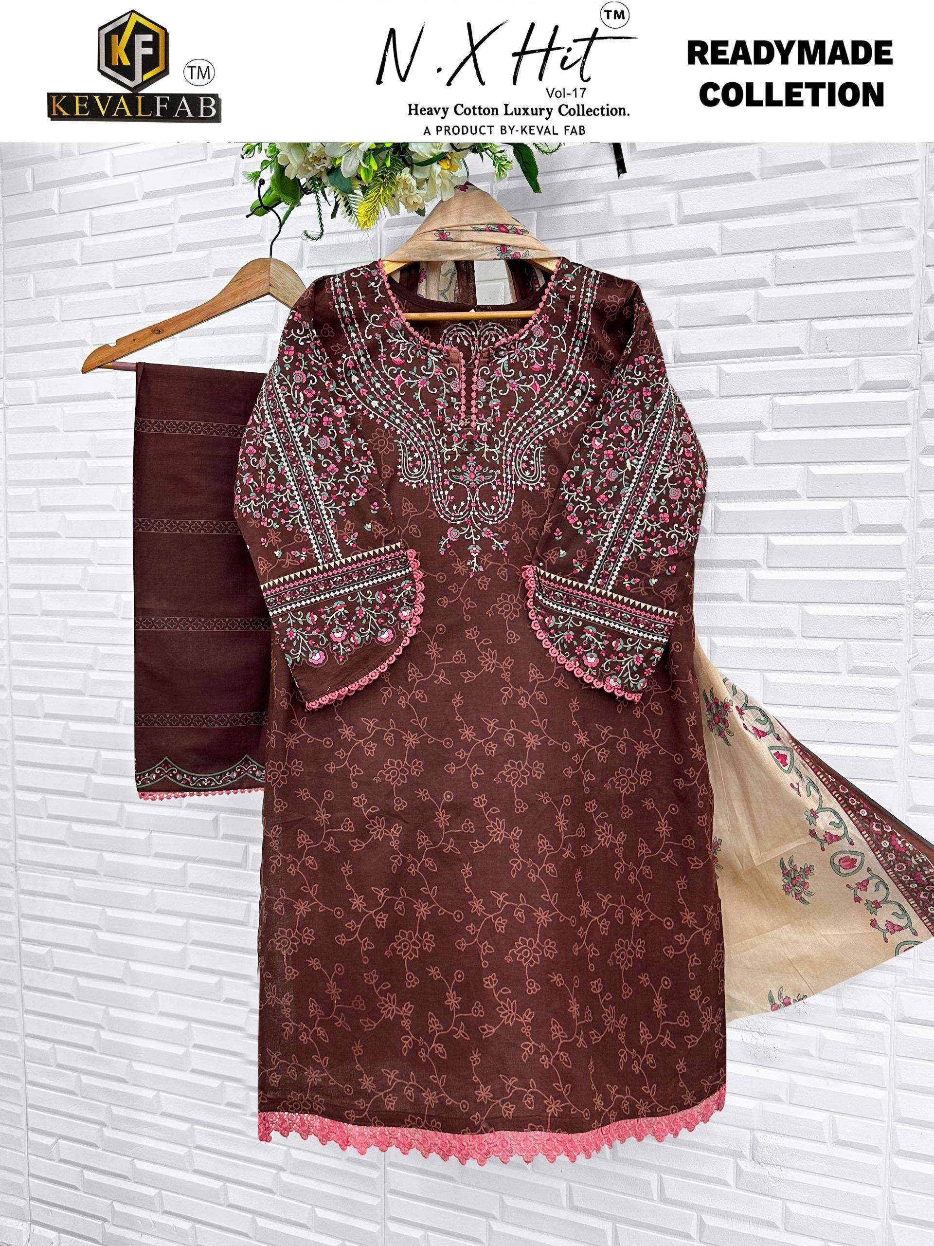 KEVAL FAB NX HIT COTTON LUXURY READY MADE COLLECTION VOL 17 READY MADE COLLECTION 