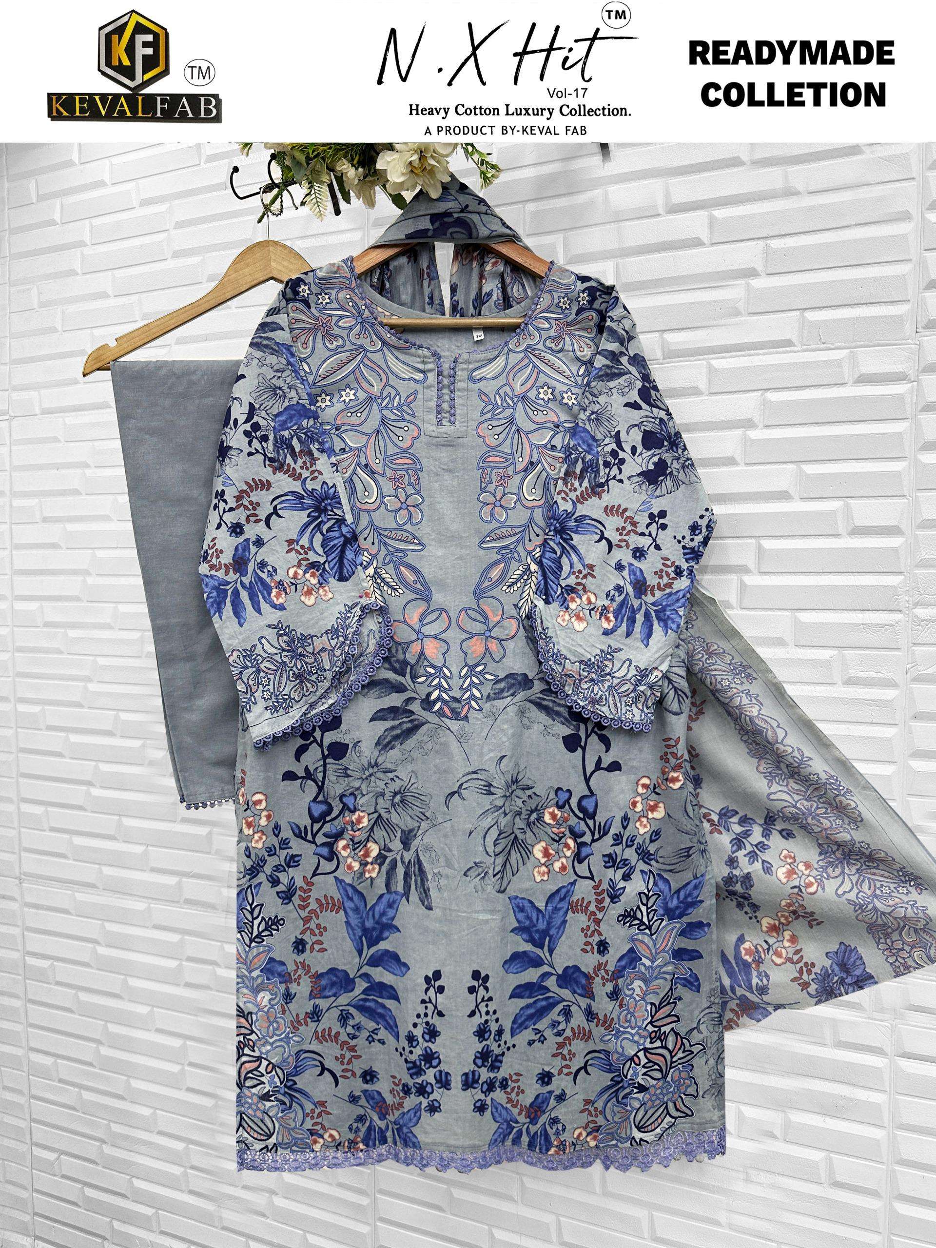 KEVAL FAB NX HIT COTTON LUXURY READY MADE COLLECTION VOL 17 READY MADE COLLECTION 