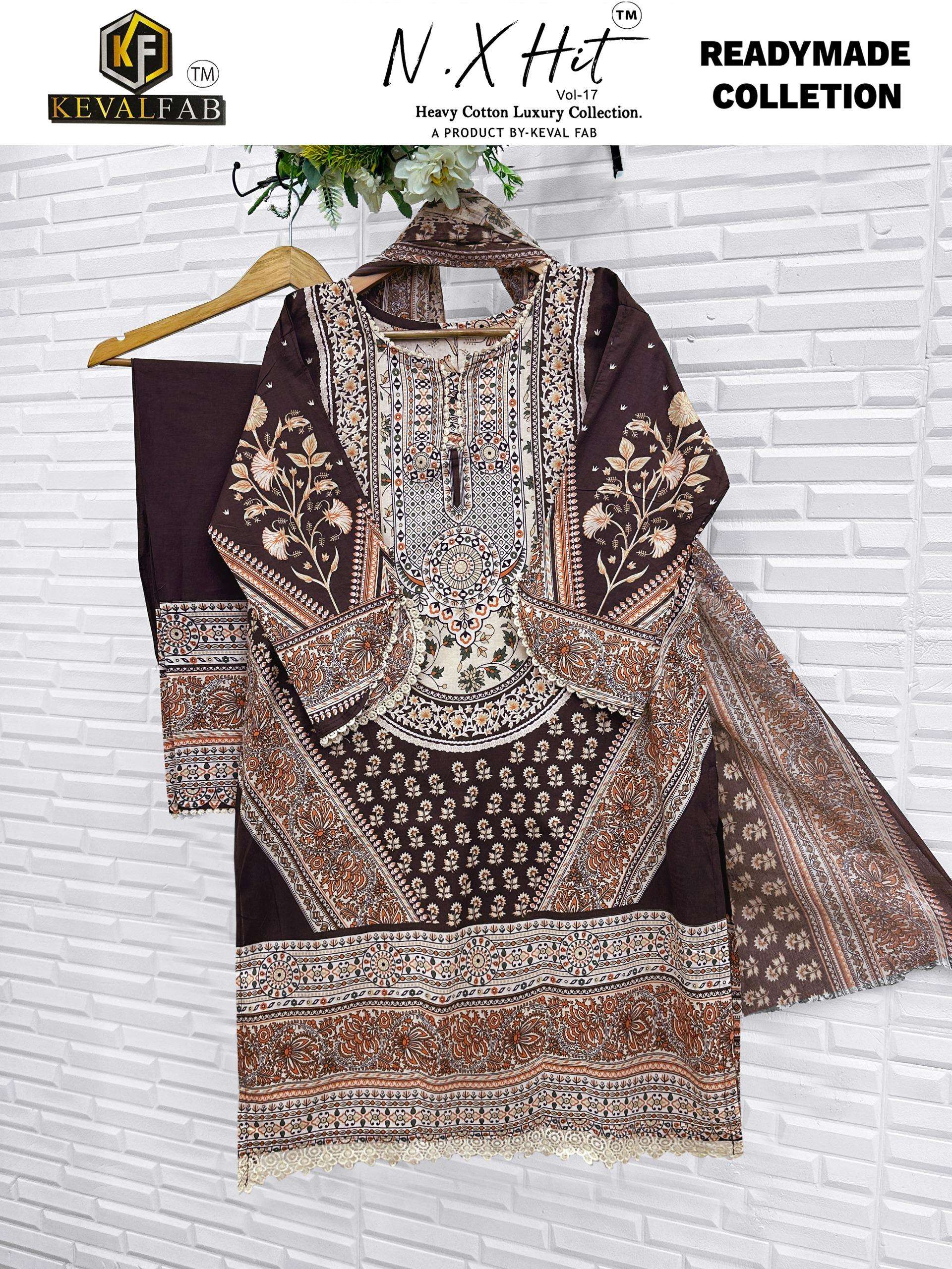 KEVAL FAB NX HIT COTTON LUXURY READY MADE COLLECTION VOL 17 READY MADE COLLECTION 