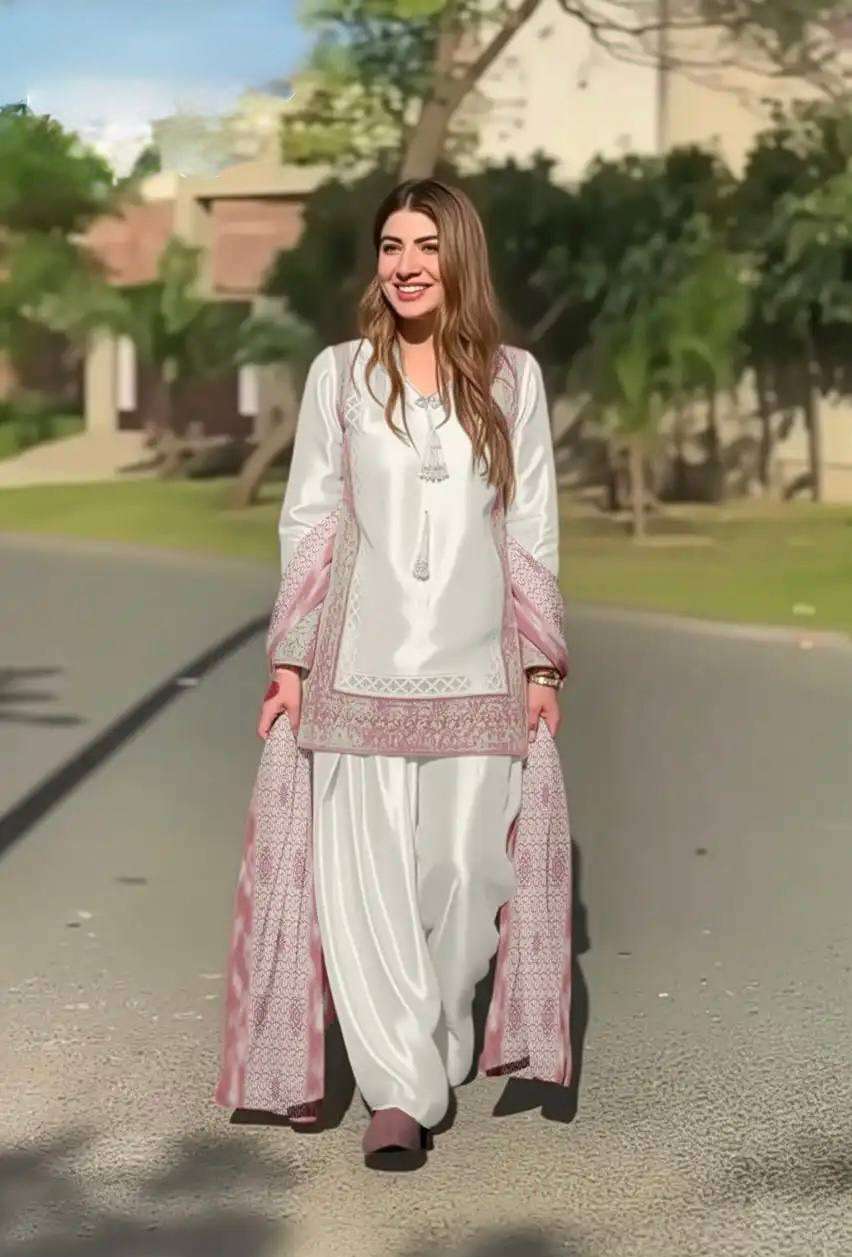 KF 1723 SILK SEQUENCE EMBROIDERY DESIGNER WORK PAKISTANI STYLE SUITS 