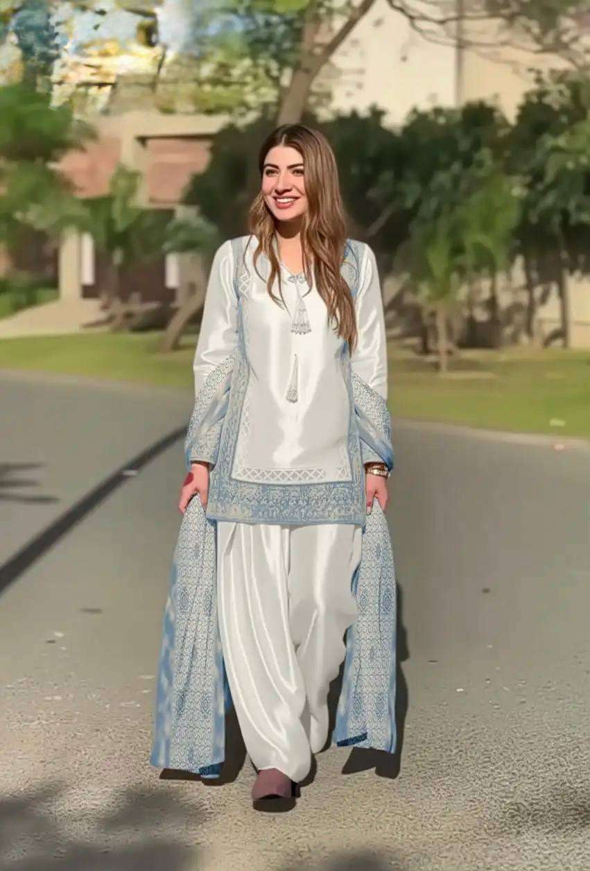 KF 1723 SILK SEQUENCE EMBROIDERY DESIGNER WORK PAKISTANI STYLE SUITS 