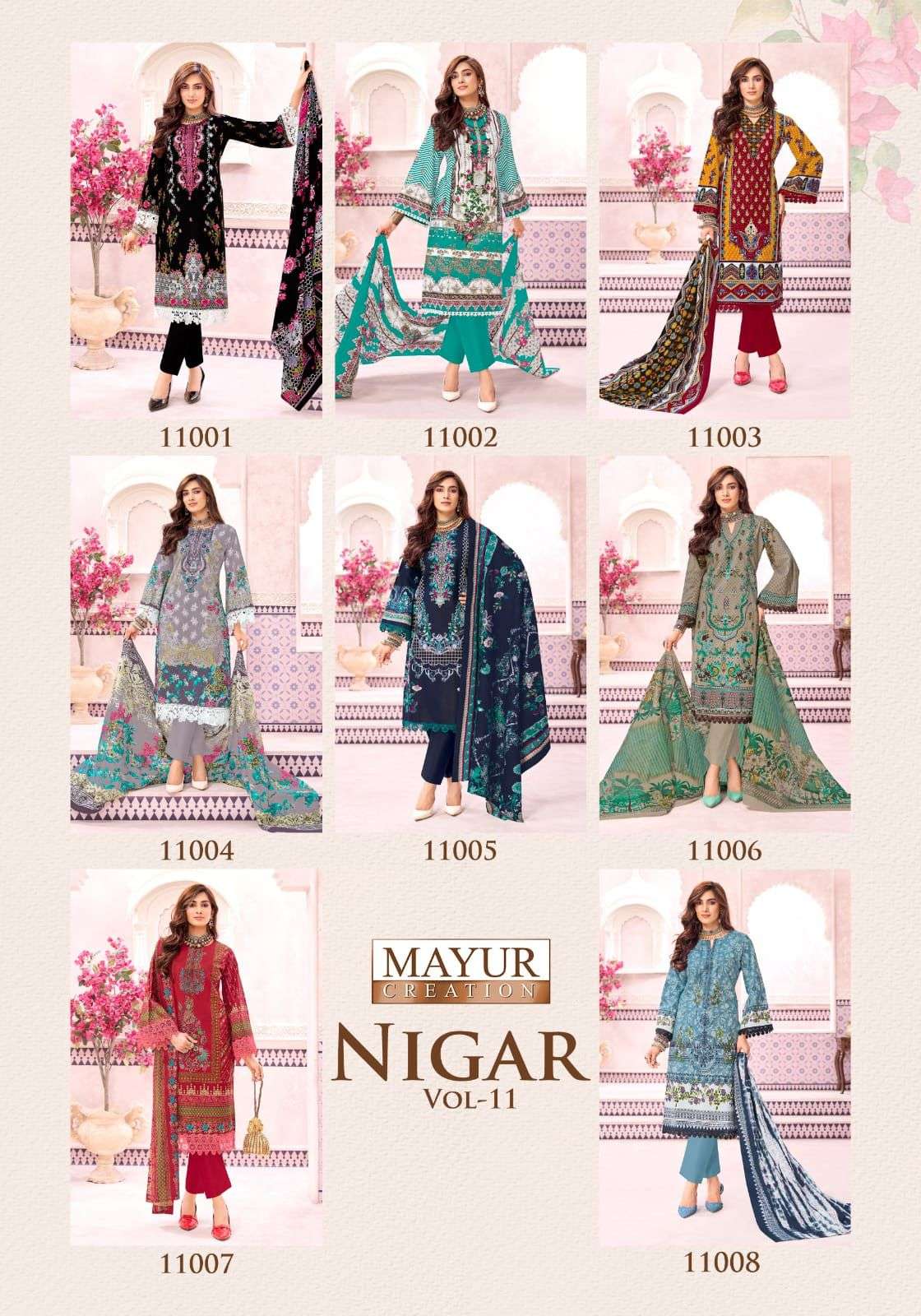 MAYUR CREATION NIGAR VOL 11 COTTON DIGITAL KARACHI PRINT SALWAR SUIT