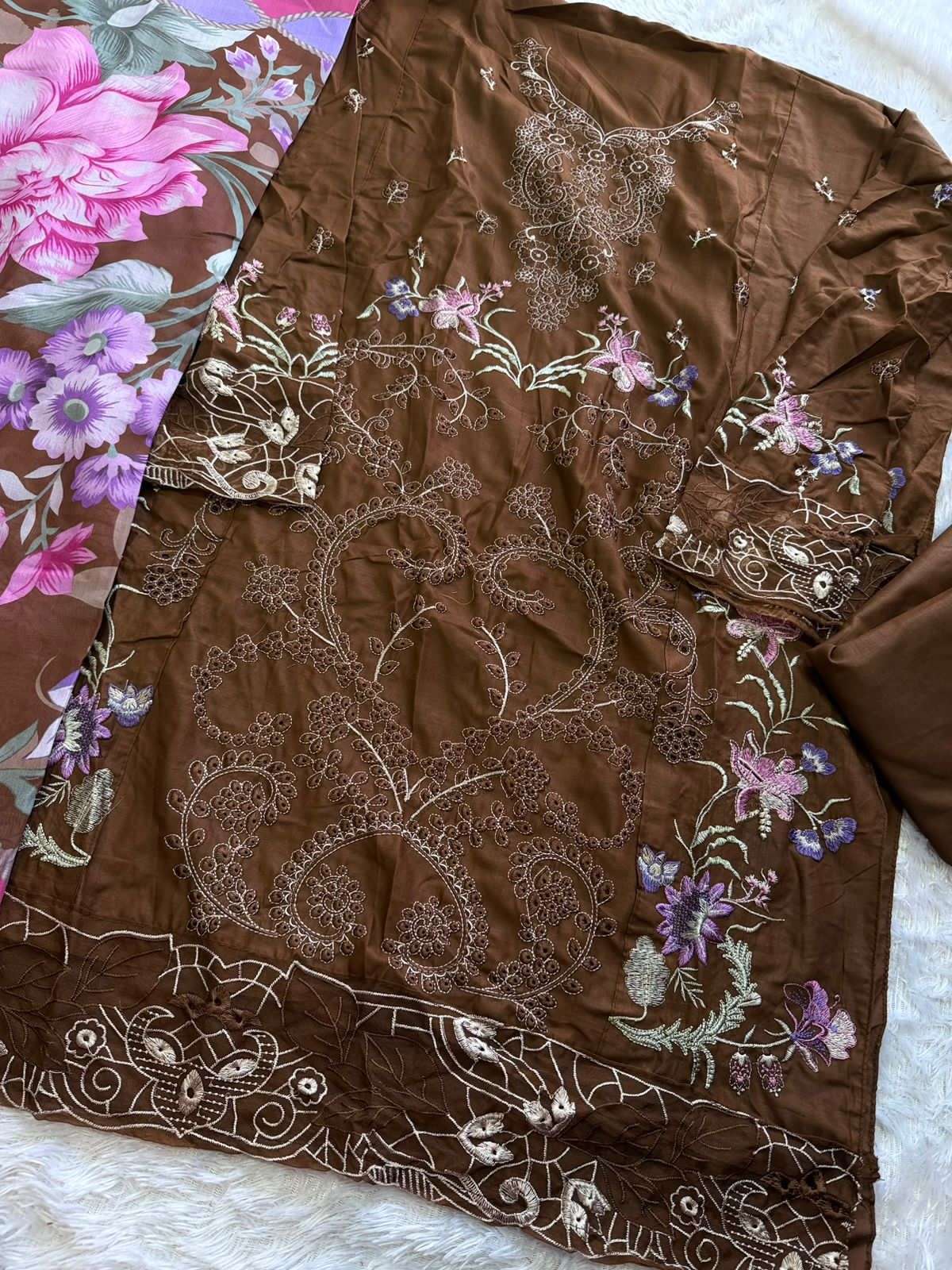 MEHBOOB  TEX  OMBRE NX VOL 10 COTTON EMBROIDERY DESIGNER WORK SUIT