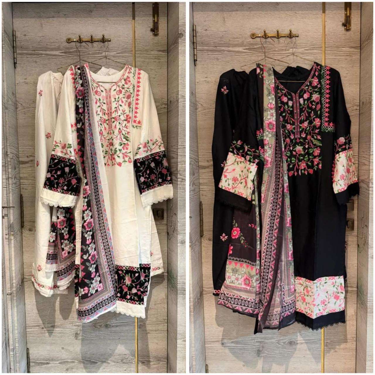 MF MARIA B HIT DESIGN COLLECTION VISCOSE DESIGNER WORK READY MADE PAKISTANI SUIT