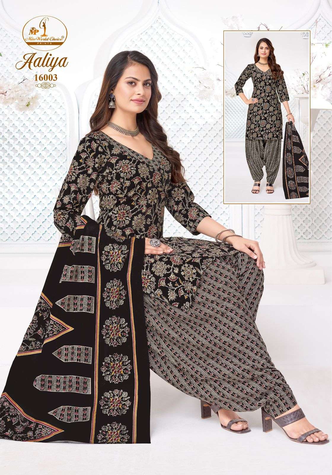 MISS WORLD CHOICE AALIYA VOL 16 COTTON READY MADE PATIYALA SUIT