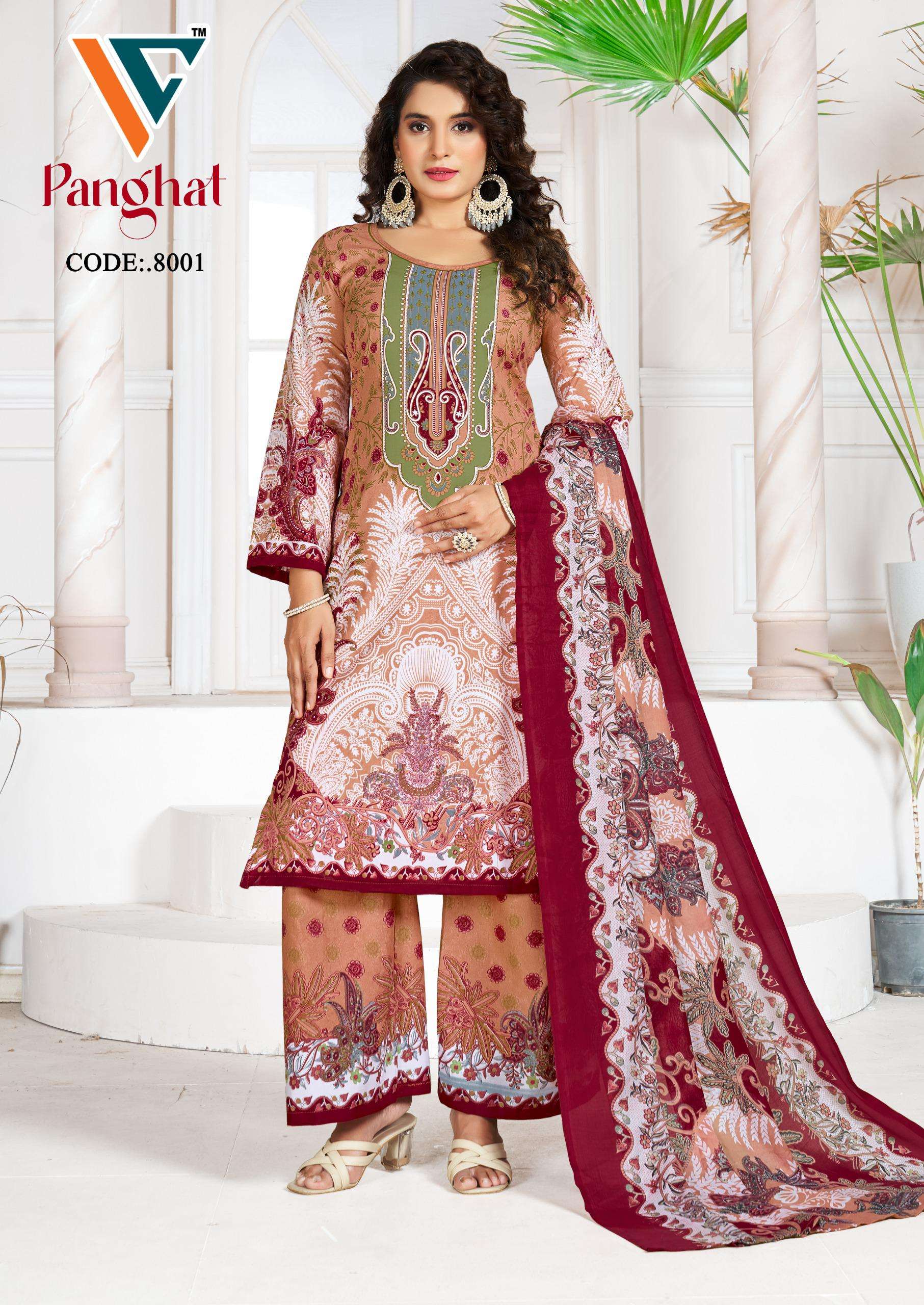 VANDANA CREATION PANGHAT VOL 8 COTTON DIGITAL KARACHI PRINTS SALWAR SUIT