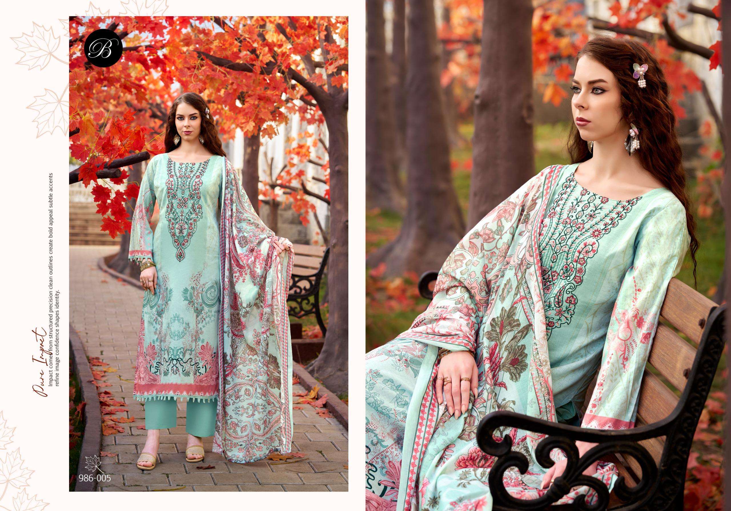 BELLIZA DESIGNER STUDIO NAIRA VOL 146 OTTON DIGITAL PRINTS WITH FANCY WORK SUIT