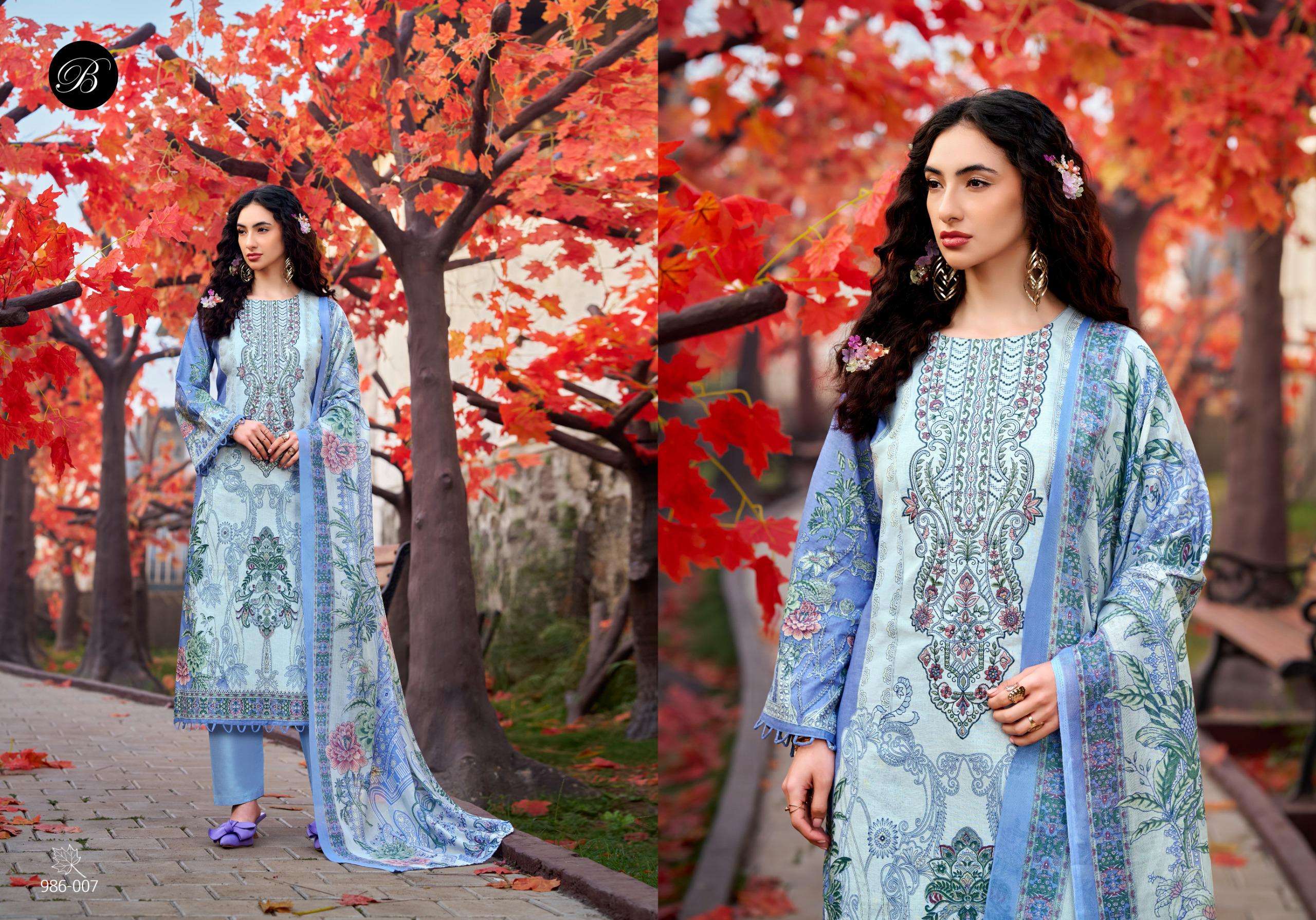 BELLIZA DESIGNER STUDIO NAIRA VOL 146 OTTON DIGITAL PRINTS WITH FANCY WORK SUIT