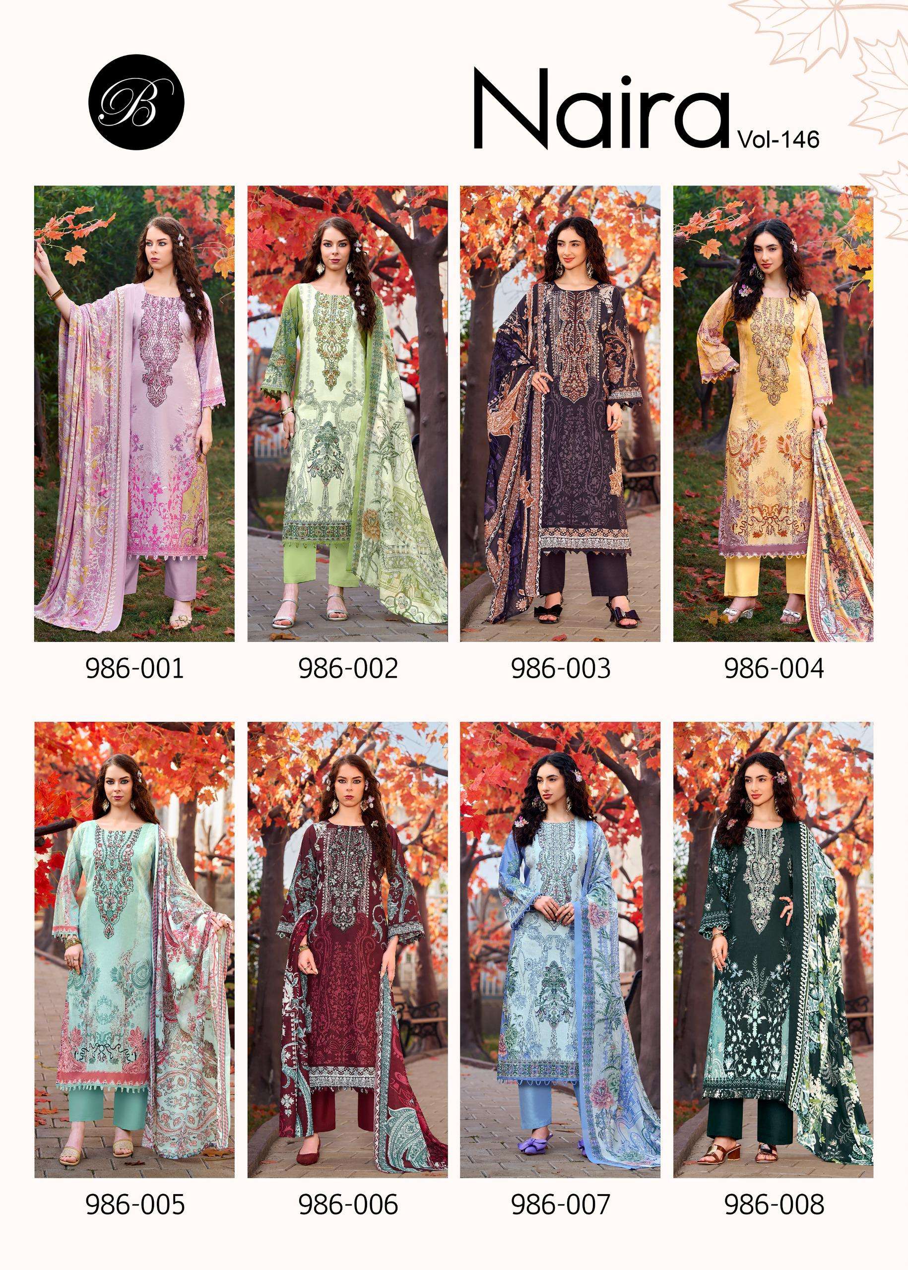 BELLIZA DESIGNER STUDIO NAIRA VOL 146 OTTON DIGITAL PRINTS WITH FANCY WORK SUIT