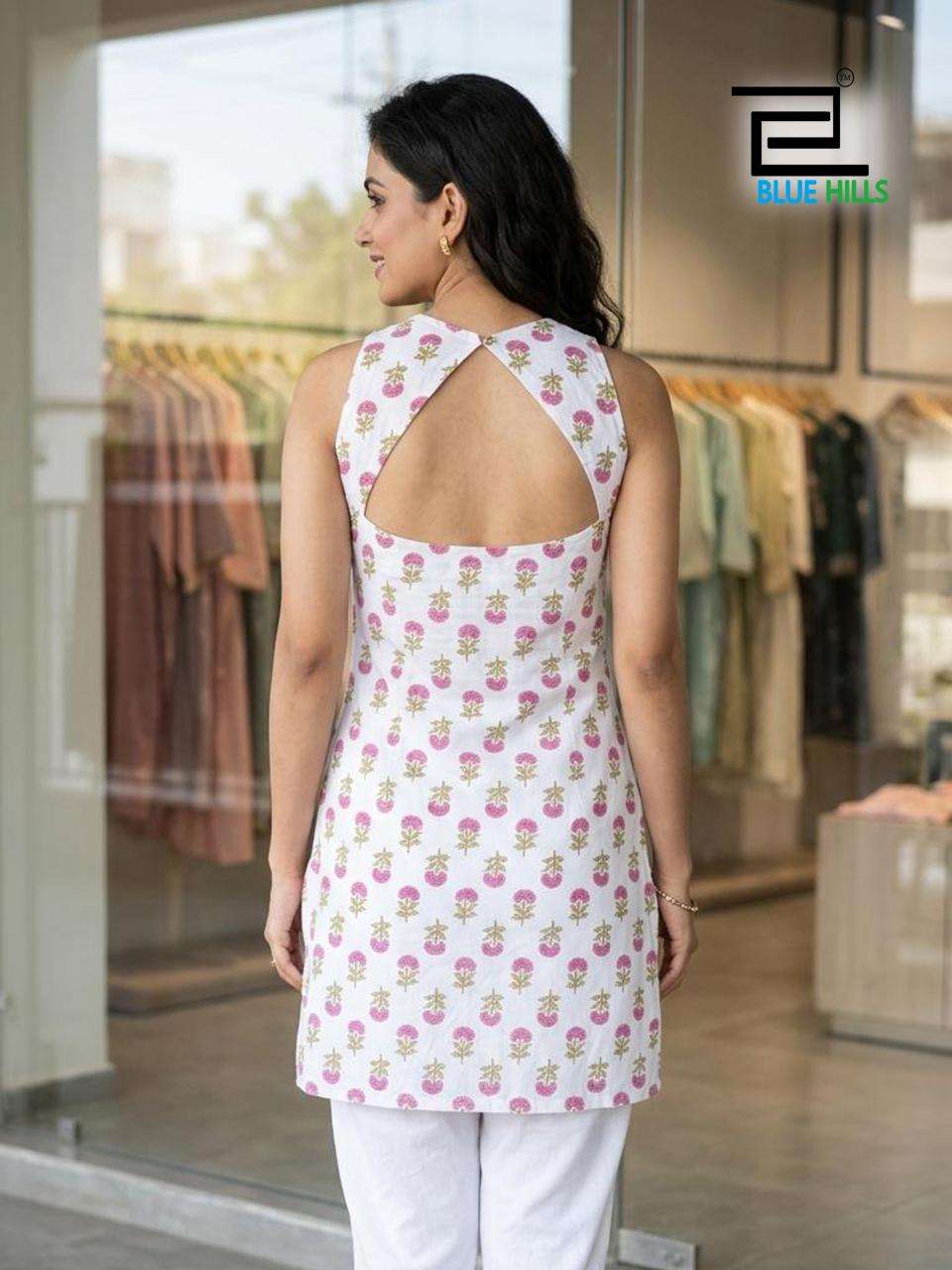 BLUE HILLS QUEEN VOL 3 COTTON PRINT FANCY SUMMER WEAR LADIES TOP 