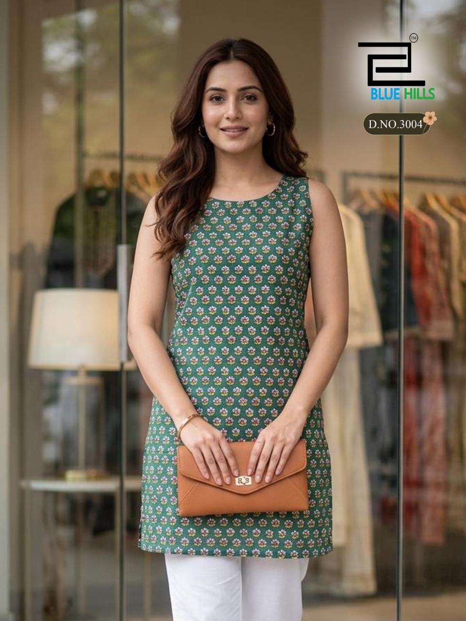 BLUE HILLS QUEEN VOL 3 COTTON PRINT FANCY SUMMER WEAR LADIES TOP 