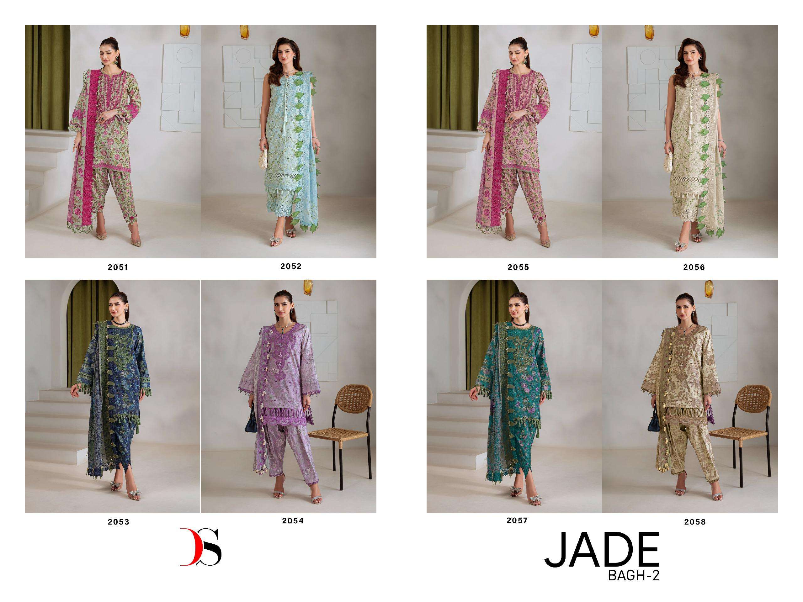DEEPSY SUITS JADE BAGH VOL 2 COTTON HEAVY PATCH EMBROIDERY WORK SALWAR KAMEEZ 