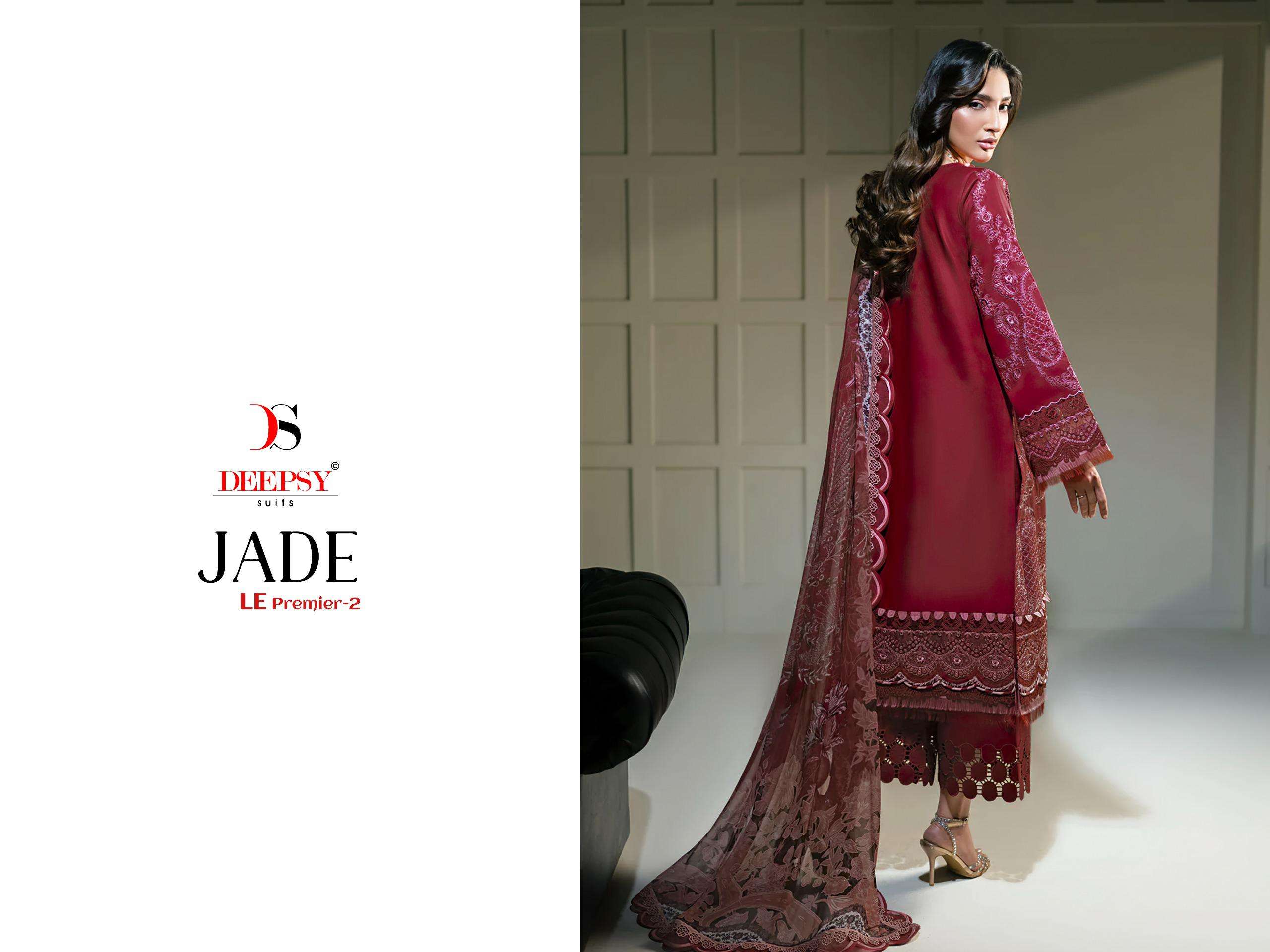 DEEPSY SUITS JADE LE PREMIER VOL 2 COTTON HEAVY PATCH EMBROIDERY WORK SALWAR KAMEEZ 