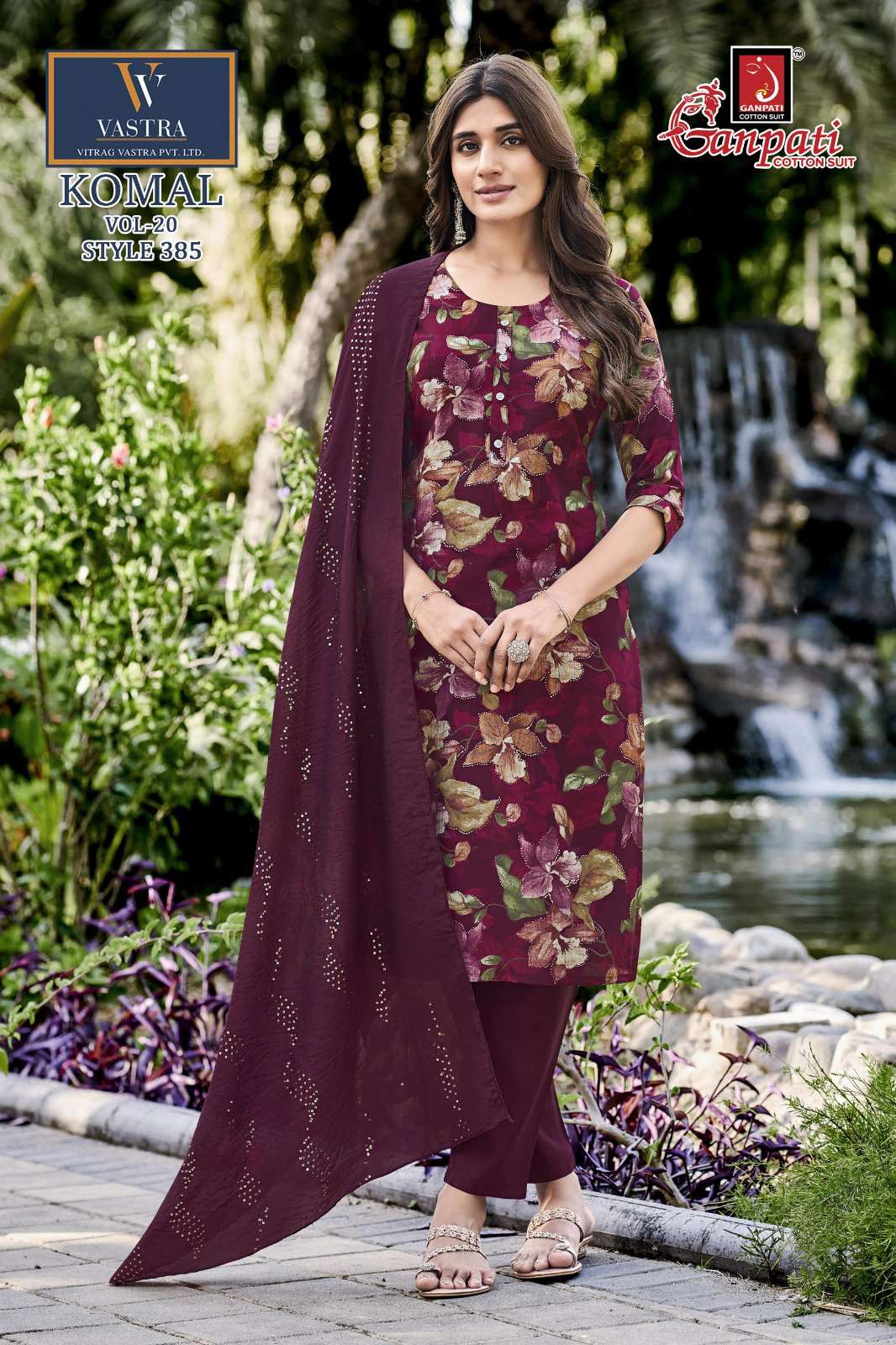 GANPATI KOMAL VOL 20 COTTON PRINTED LADIES READY MADE LADIES SUIT