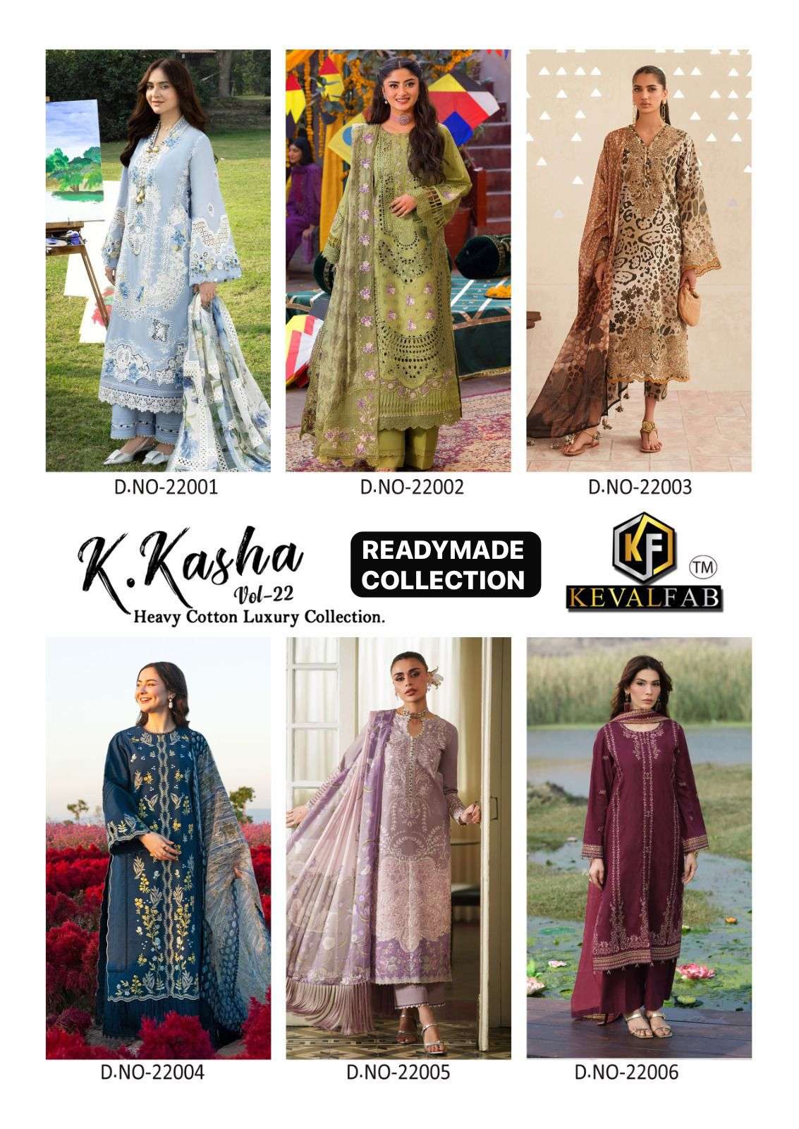 KEVAL FAB K KASHA VOL 22 READY MADE COLLECTION 