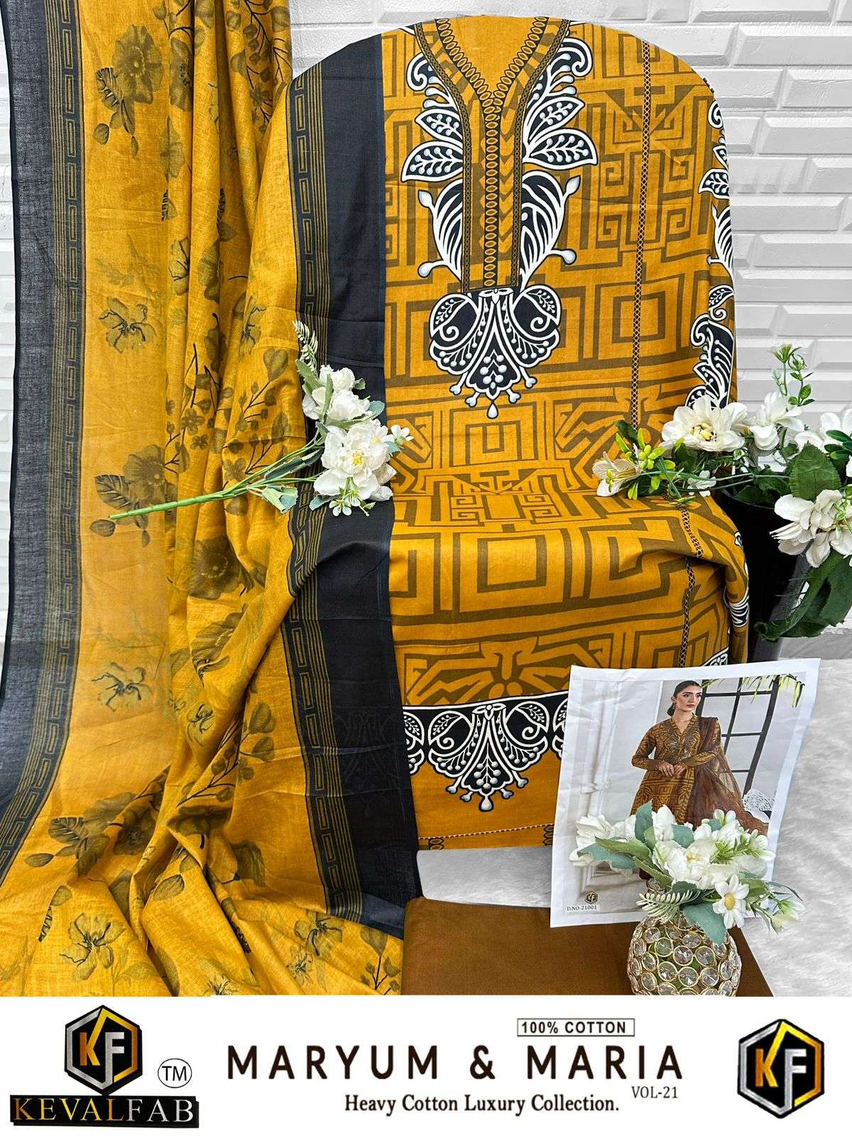 KEVAL FAB MARYUM & MARIA VOL 21 COTTON DIGITAL PRINTS SALWAR SUIT