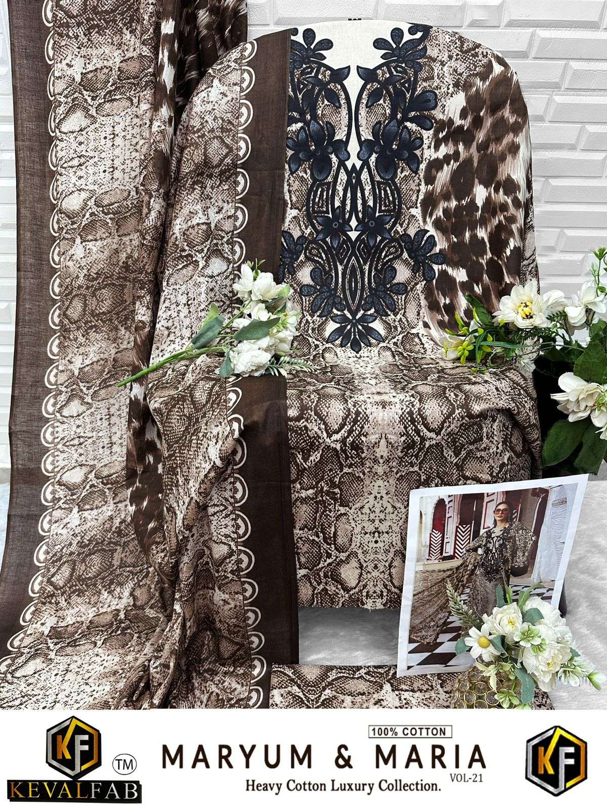 KEVAL FAB MARYUM & MARIA VOL 21 COTTON DIGITAL PRINTS SALWAR SUIT