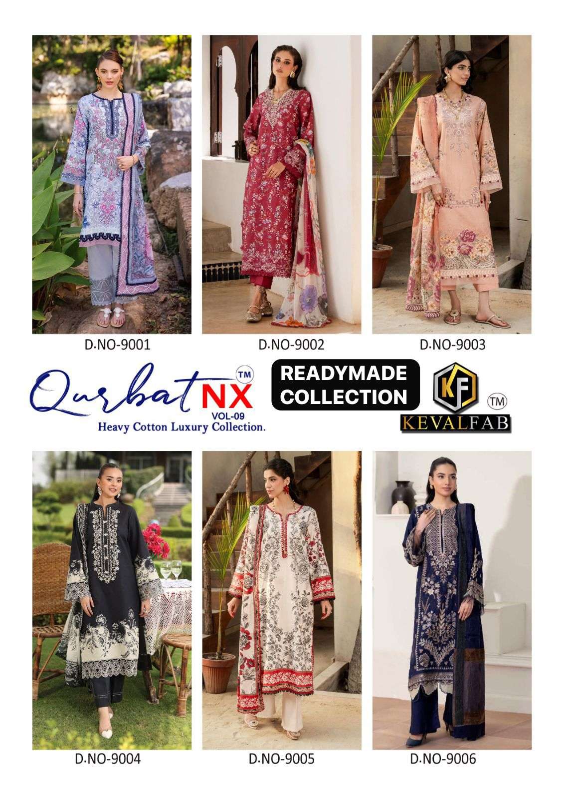 KEVAL FAB QURBAT NX VOL 9 READY MADE COLLECTION 