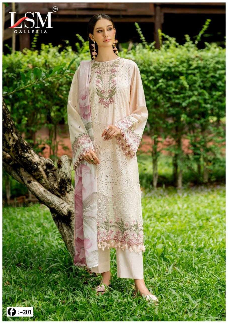 LSM GALLERIA FIRDOUS QUEEN LAWN VOL 20 LAWN COTTON DIGITAL PRINTS SALWAR SUIT
