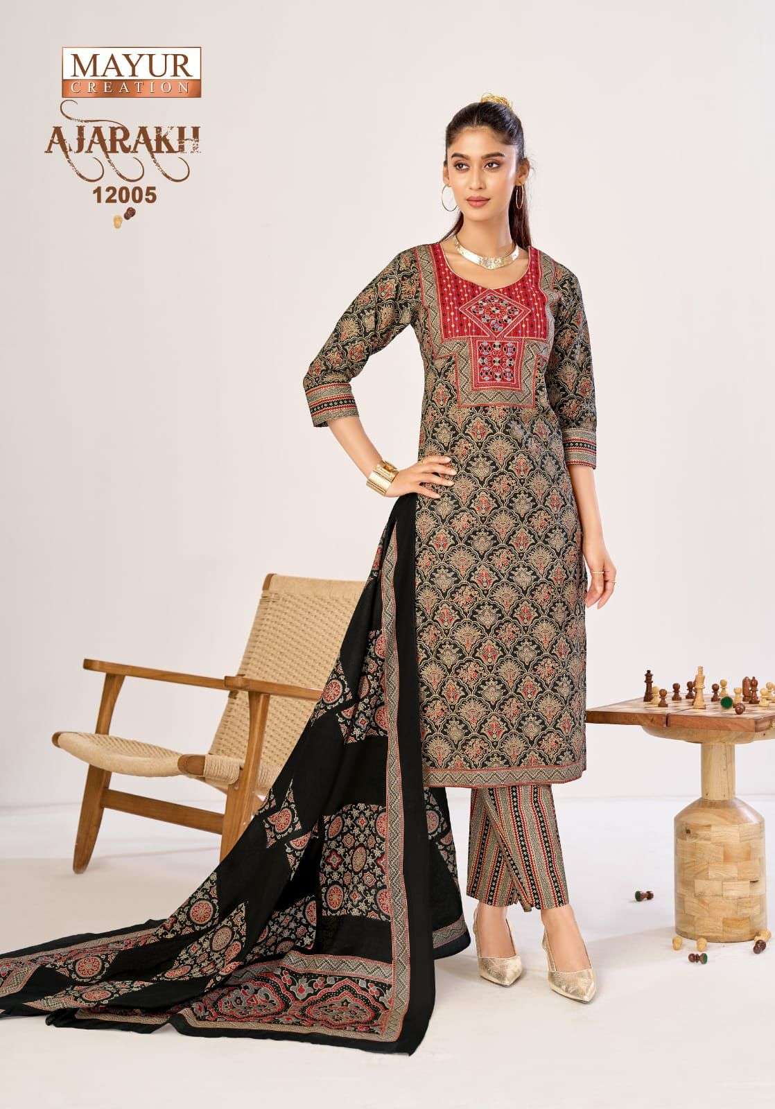 MAYUR CREATION AJARAKH VOL 12 READY MADE COLLECTION